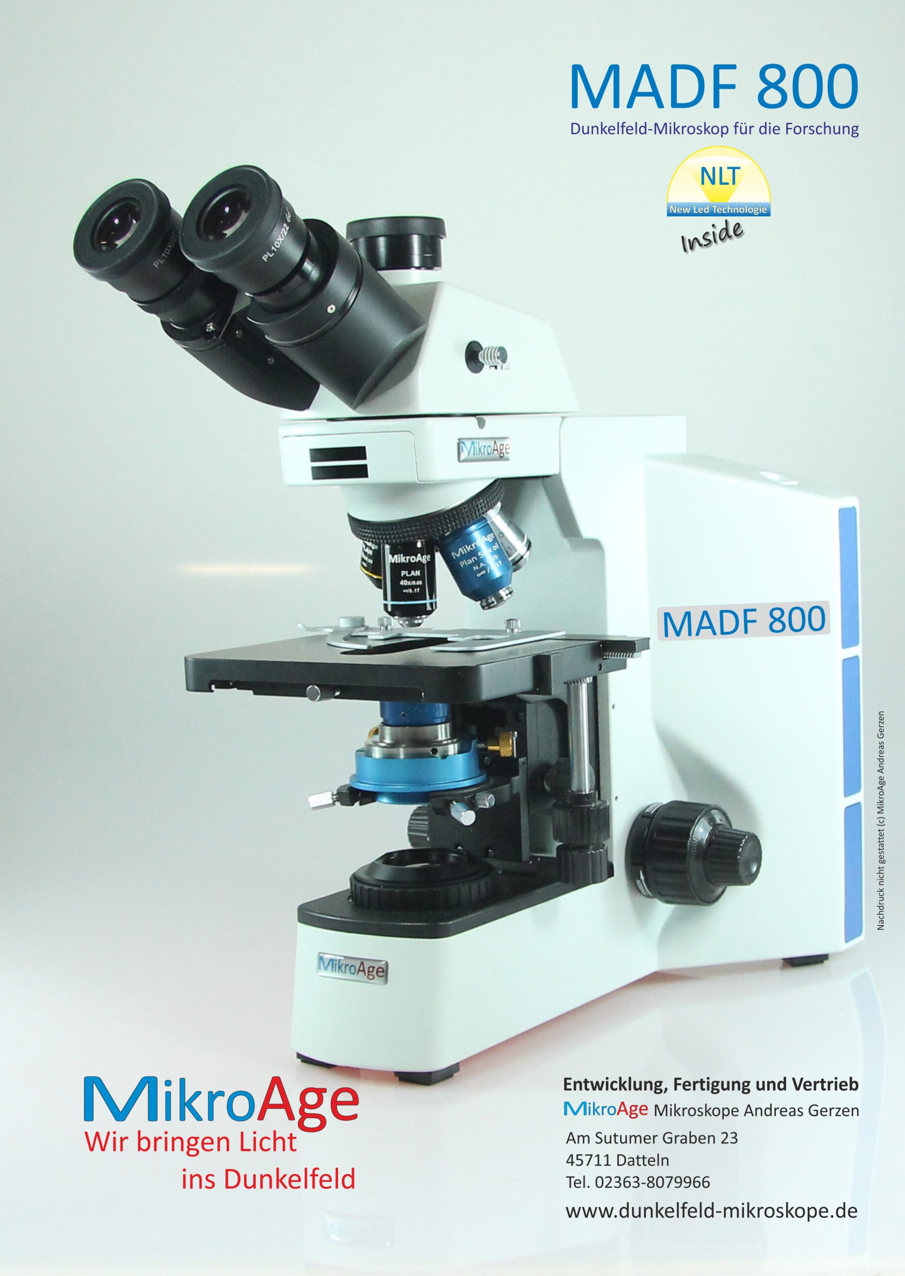 MADF 800 Dunkelfeldmikroskop